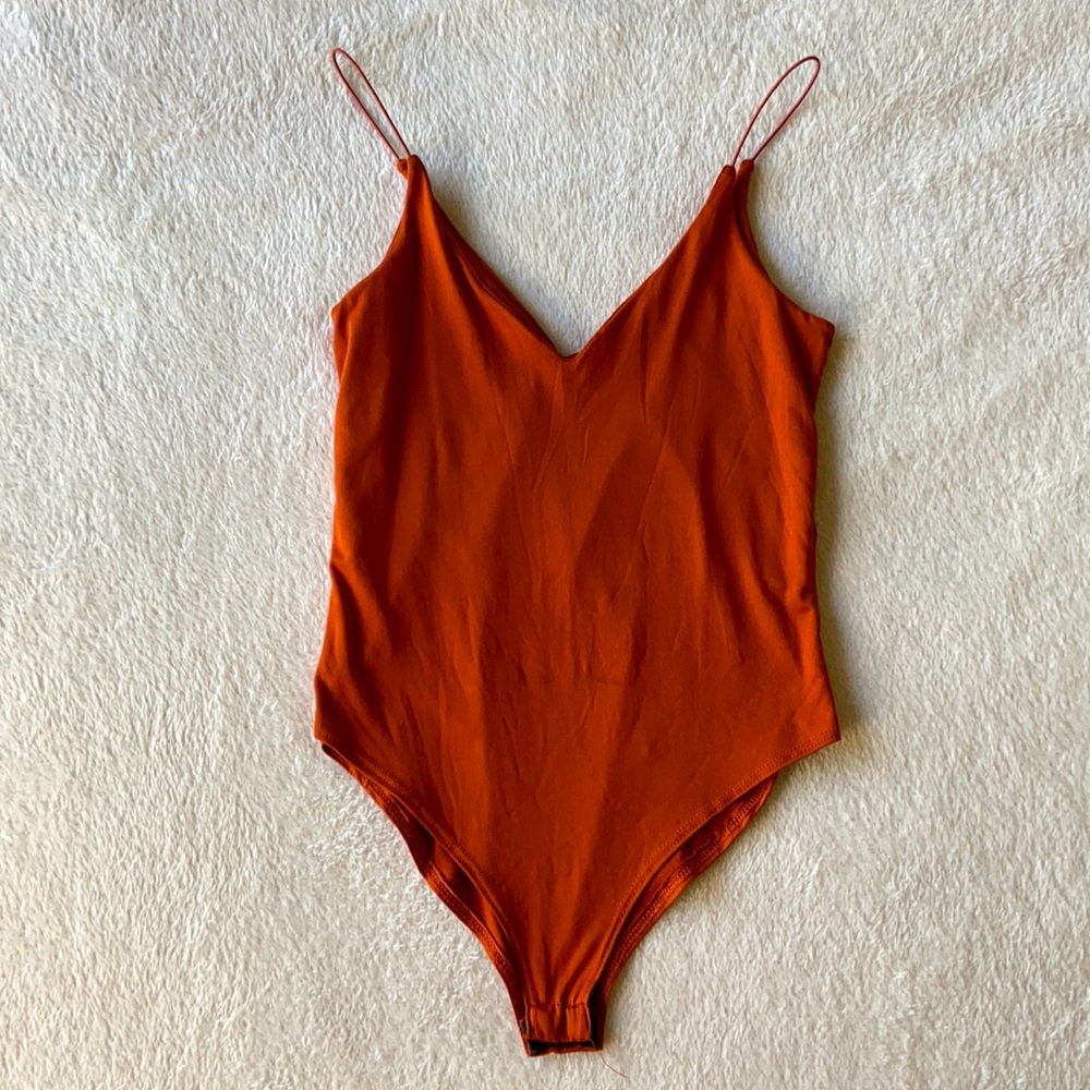 Gaze Burnt Orange Bodysuit XSMALL